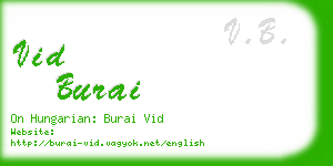 vid burai business card